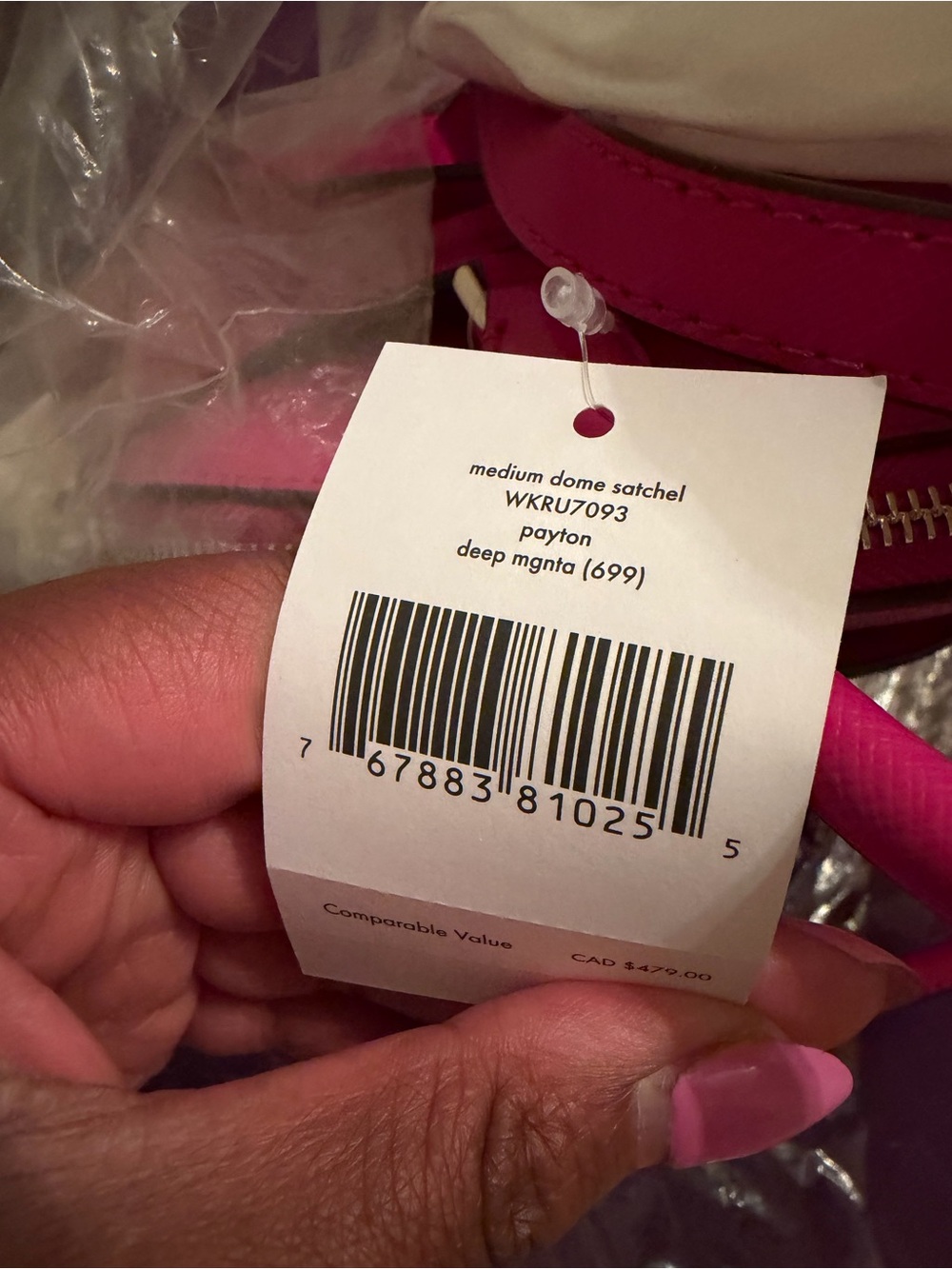New Kate Spade pink purse - Picture 8 of 15